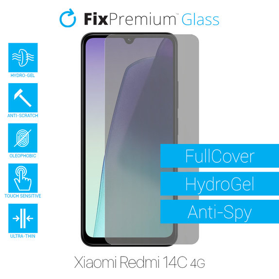 FixPremium HydroGel Anti-Spy - Screen Protector for Xiaomi Redmi 14C 4G