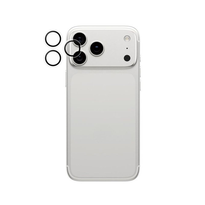 Hoops Camera Lens Protector for iPhone 17 Pro Max/17 Pro/16 Pro Max/16 Pro, Transparentná, PanzerGlass