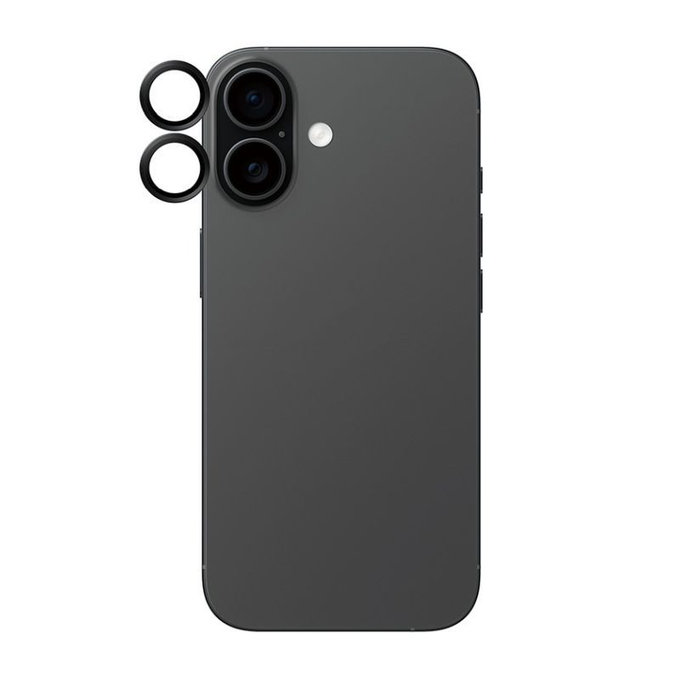 Hoops Camera Lens Protector for iPhone 17/16 Plus/16, Black, PanzerGlass