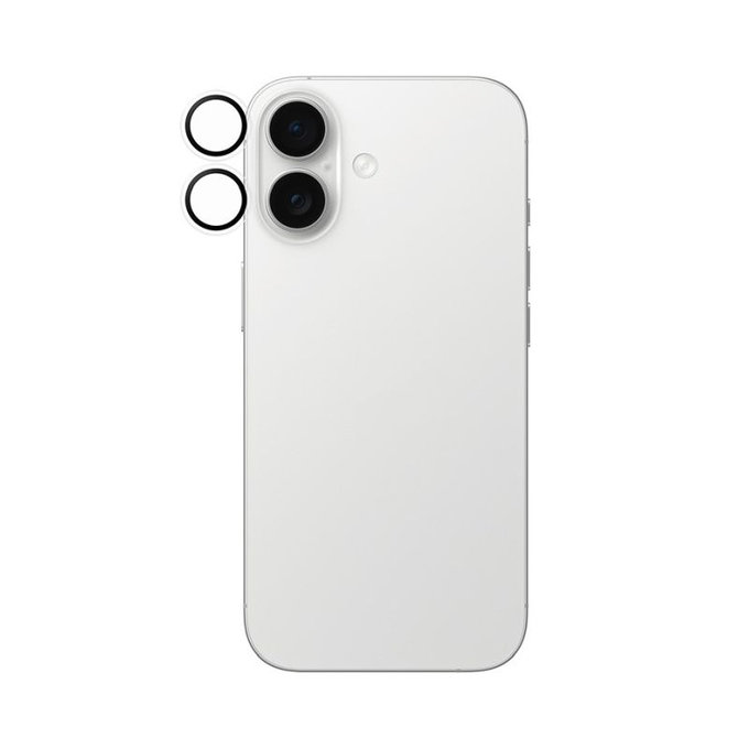 PanzerGlass - Rear Camera Lens Protector Hoops for iPhone 16, 16 Plus, 17, transparent