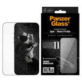 Tempered Glass UWF Ceramic II with Applicator for iPhone 17 Pro Max, Black, PanzerGlass