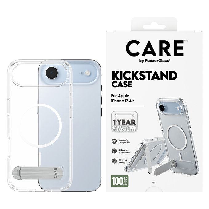 Case Kickstand for iPhone Air, Transparent, PanzerGlass