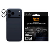 Hoops Ceramic II Camera Lens Protector for iPhone 17 Pro Max/17 Pro/16 Pro Max/16 Pro, Black, PanzerGlass