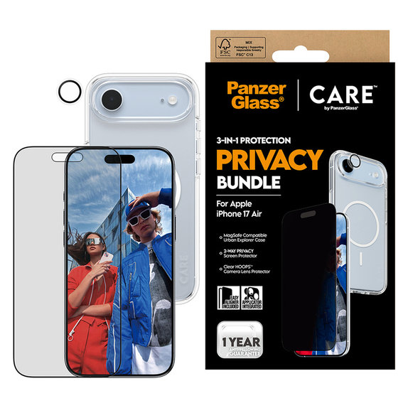 Bundle 3-in-1 Privacy for iPhone Air, PanzerGlass