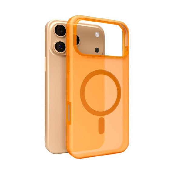 PURO - DAYLIGHT Case with MagSafe for iPhone 17 Pro, orange
