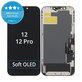 Display Soft OLED for iPhone 12, 12 Pro, Touch Screen with Frame, DIAGNOSTIC