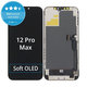 Display Soft OLED for iPhone 12 Pro Max, Touch Screen with Frame, DIAGNOSTIC