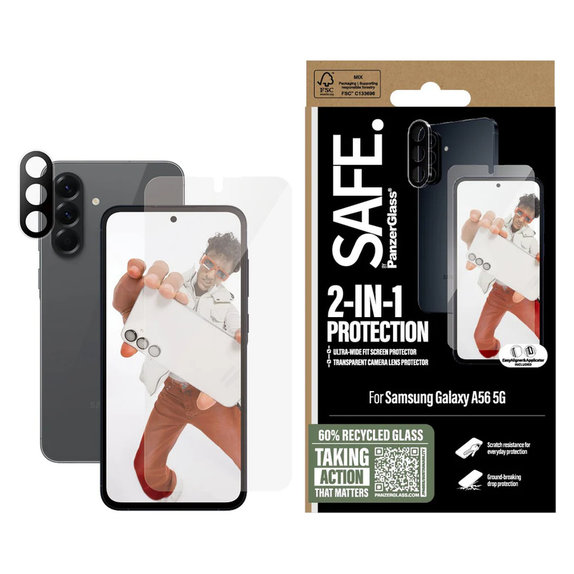 Bundle 2-in-1 for Samsung Galaxy A56 5G, SAFE by PanzerGlass