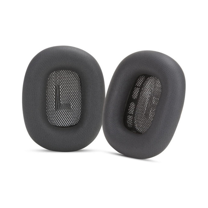 Replacement Ear Pads for Apple AirPods Max, Memory foam + Leather, Black, 1 pair