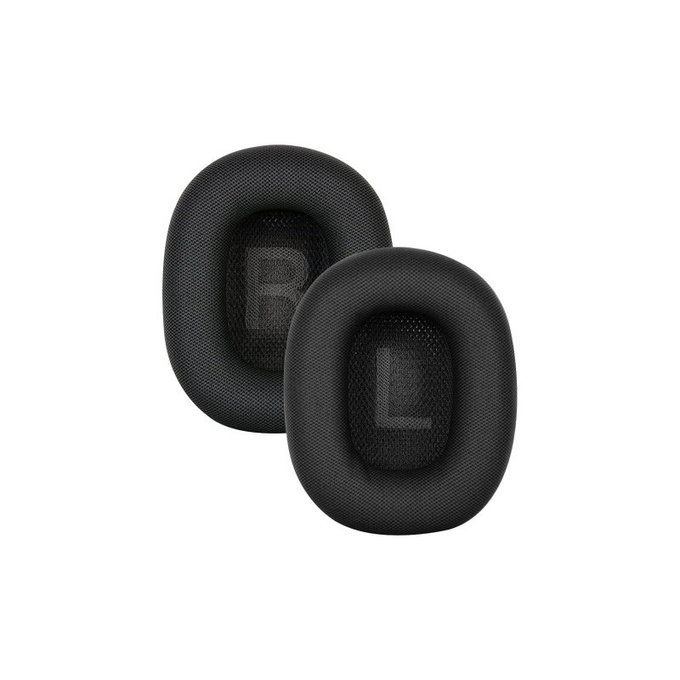 Replacement Ear Pads for Apple AirPods Max, Textile, Black, Cooling Gel, 1 pair