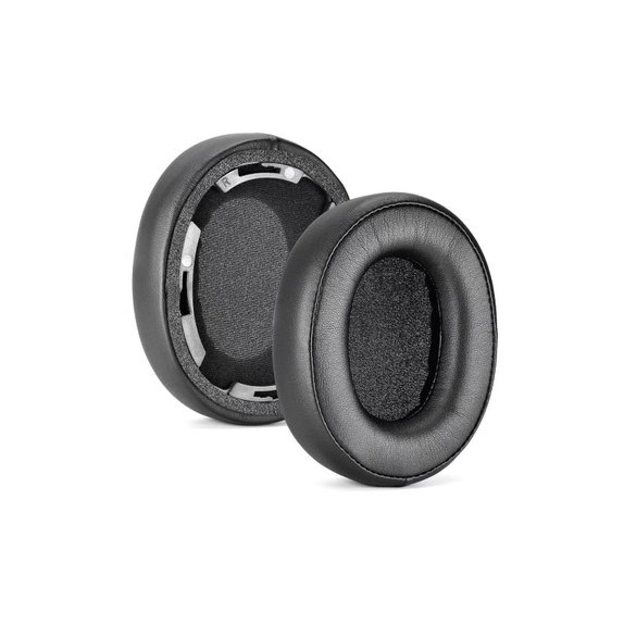 Replacement Ear Pads for Audio-Technica ATH-SR50, SR50BT, Memory foam + PU leather, Black, 1 pair