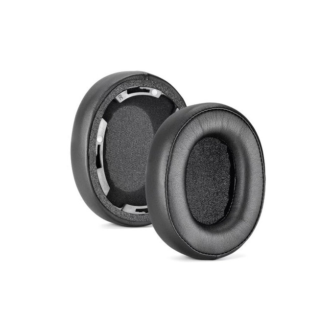 Replacement Ear Pads for Audio-Technica ATH-SR50, SR50BT, Memory foam + PU leather, Black, 1 pair