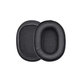 Replacement Ear Pads for Audio-Technica ATH-MSR7, ATH-M50x, Memory foam + Leather, Black, 1 pair