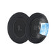 Replacement Ear Pads for Bose QC Ultra, Memory foam + Textile + Leather, Black, Cooling Gel, 1 pair