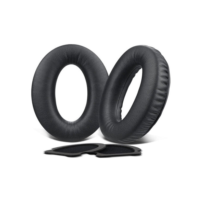 Replacement Ear Pads for Bose Aviation A10, A20, Memory foam + PU leather, Black, 1 pair