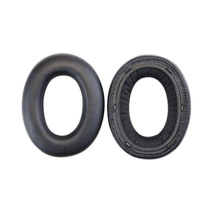 Replacement Ear Pads for Bowers & Wilkins PX7, Memory foam + PU leather, Black, 1 pair