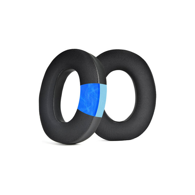 Replacement Ear Pads for Bowers & Wilkins PX7 S2, PX8, Memory foam + PU leather + Textile, Black, Cooling Gel, 1 pair