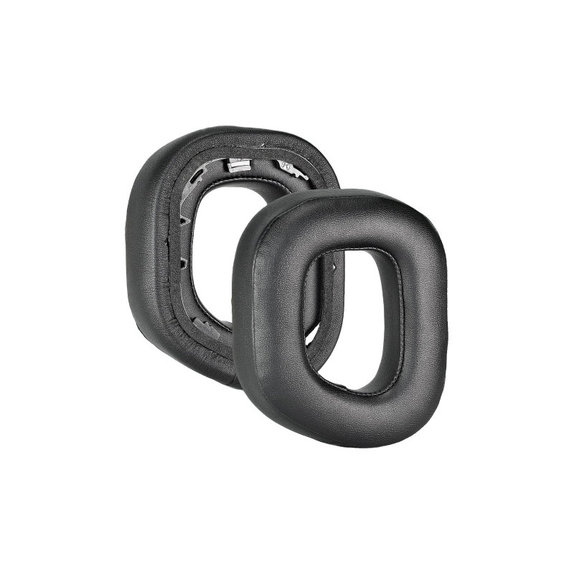 Replacement Ear Pads for Corsair HS80, Memory foam + PU leather, Black, 1 pair