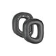 Replacement Ear Pads for Corsair HS80, Memory foam + PU leather, Black, 1 pair
