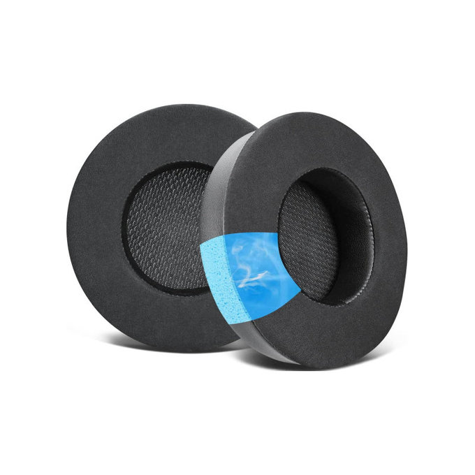 Replacement Ear Pads for Corsair Virtuoso RGB, Memory foam + Textile, Black, Cooling Gel, 1 pair