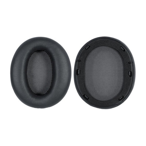 Replacement Ear Pads for Edifier W820NB, Memory foam + PU leather, Black, 1 pair