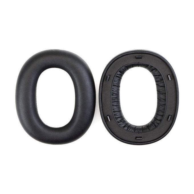 Replacement Ear Pads for Edifier W860NB Pro, WH950NB, Memory foam + Leather, Black, 1 pair