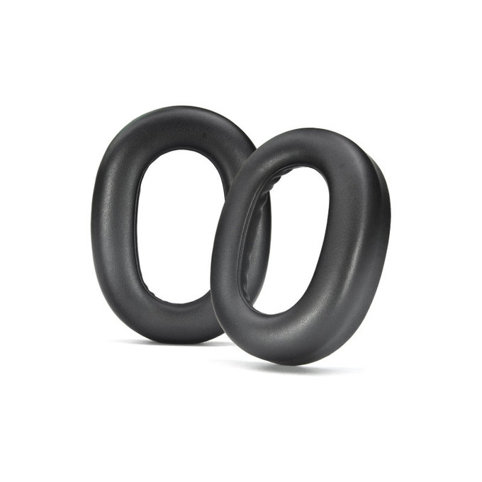 Replacement Ear Pads for Jabra Evolve2 85 UC/MS, Memory foam + Leather, Black, 1 pair