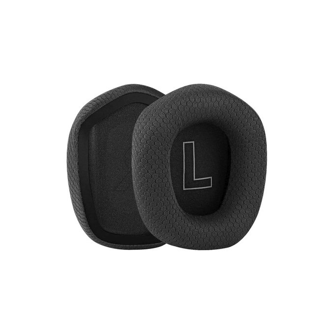Replacement Ear Pads for Logitech G335, G733, Memory foam + Textile, Black, 1 pair