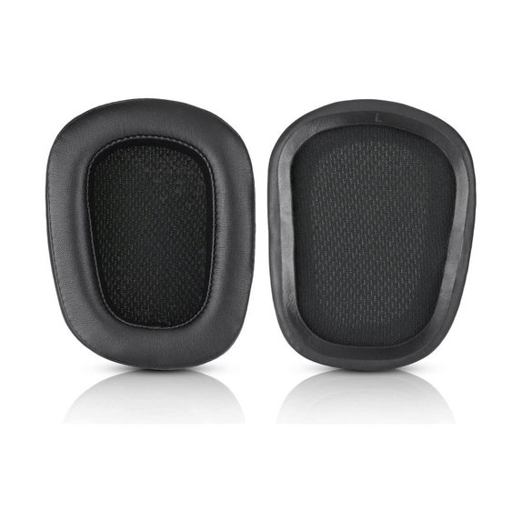 Replacement Ear Pads for Logitech G633 Artemis, G933 Artemis, Memory foam + Leather, Black, 1 pair