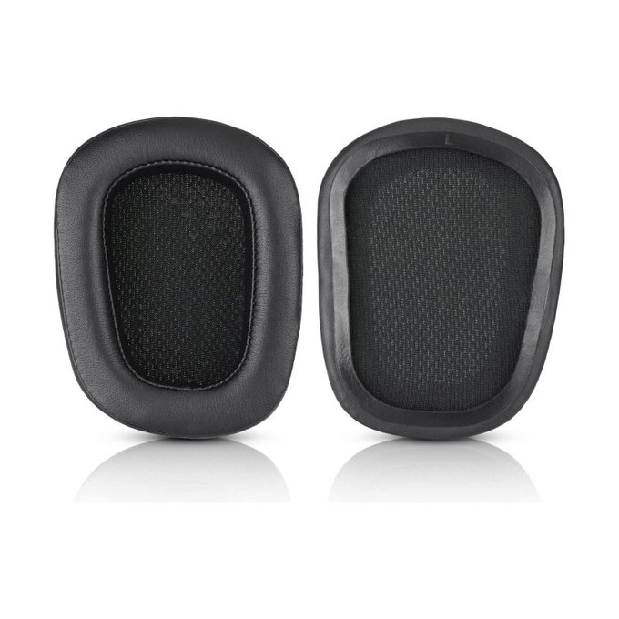 Replacement Ear Pads for Logitech G633 Artemis, G933 Artemis, Memory foam + Leather, Black, 1 pair