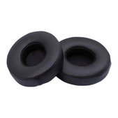 Replacement Ear Pads for Beats Solo 2, 3, Memory foam + Leather, Black, 1 pair