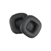 Replacement Ear Pads for Marshall Major V, Memory foam + Leather, Black, 1 pair
