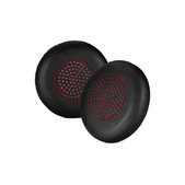 Replacement Ear Pads for Plantronics Voyager Focus UC, PU leather, Black, 1 pair