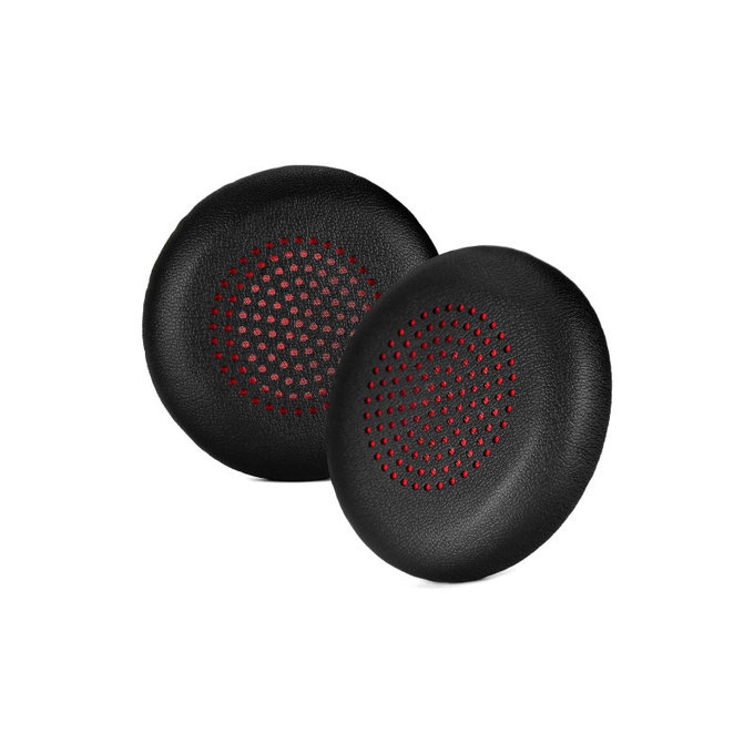 Replacement Ear Pads for Plantronics Voyager Focus UC, PU leather, Black, 1 pair