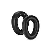 Replacement Ear Pads for Sennheiser PXC550, PX550, Memory foam + Leather, Black, 1 pair