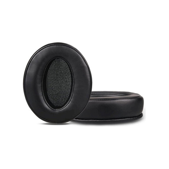 Replacement Ear Pads for Sennheiser HD4.50, HD450, Memory foam + Leather, Black, 1 pair