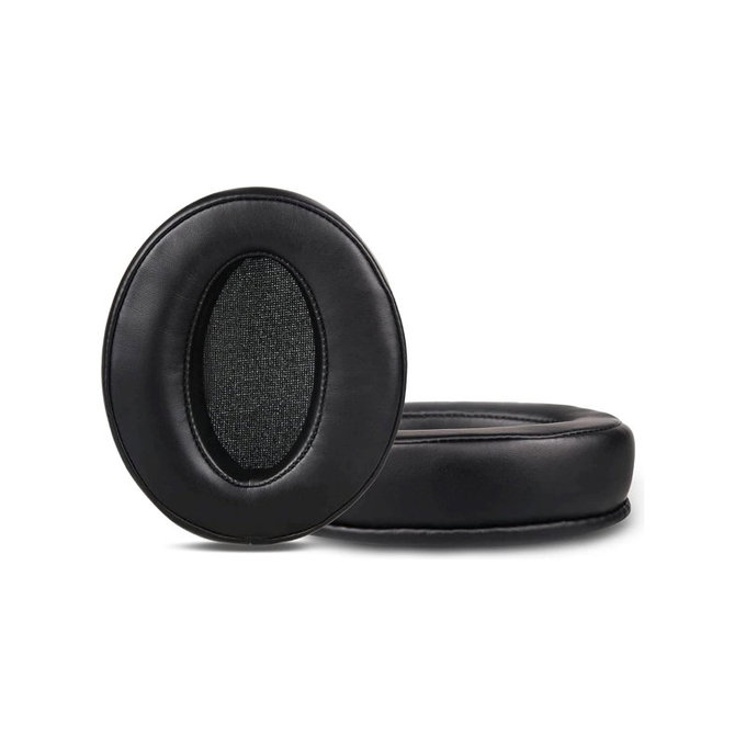 Replacement Ear Pads for Sennheiser HD4.50, HD450, Memory foam + Leather, Black, 1 pair