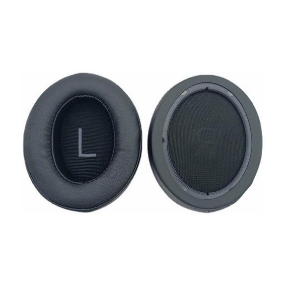 Replacement Ear Pads for Sennheiser Momentum 3.0, Memory foam + Leather, Black, 1 pair