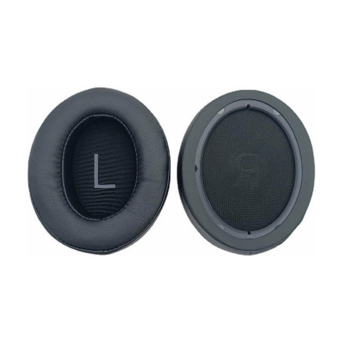 Replacement Ear Pads for Sennheiser Momentum 3.0, Memory foam + Leather, Black, 1 pair