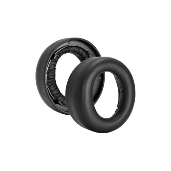 Replacement Ear Pads for Sony Playstation 5 Pulse Elite, Foam + Leather, Black, 1 pair