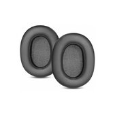 Replacement Ear Pads for Sony ULT Wear, Foam + Leather, Black, 1 pair