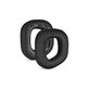 Replacement Ear Pads for Corsair HS80, Memory foam + Velour, Black, 1 pair