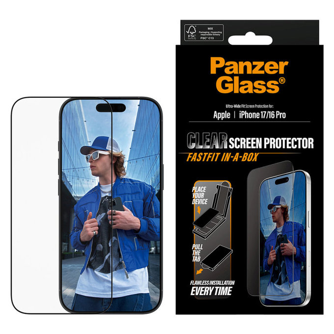 UWF Tempered Glass with Applicator for Samsung A17/A17 5G, Clear, PanzerGlass