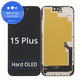 Display Hard OLED for iPhone 15 Plus, Touch Screen with Frame, FixPremium