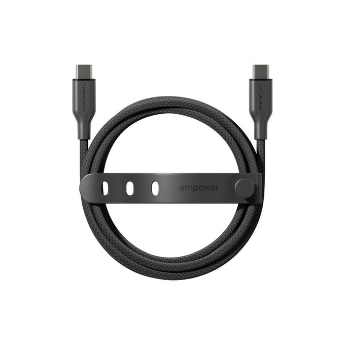 USB-C Cable, 60 W, Racing, 1, 2 m, Space Black, empower