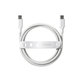 USB-C Cable, 60 W, Racing, 2 m, Silver White, empower