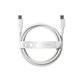 USB-C Cable, 240 W, Racing, 1.2 m, silver white, empower