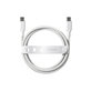 USB-C Cable, 240 W, Racing, 2 m, Silver White, empower