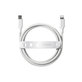 USB-C/Lightning Cable, 60 W, Racing, 1, 2 m, Silver White, empower
