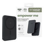 Wireless PowerBank 5000 mAh, 20 W, compatible with MagSafe, Qi2/USB-C, Space Black, empower